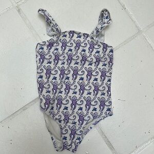Roller Rabbit girls monkey bathing suit